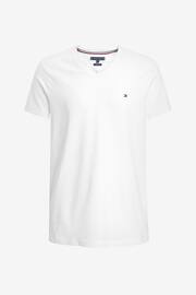 Tommy Hilfiger White Core Stretch Slim Fit V-Neck T-Shirt - Image 4 of 4
