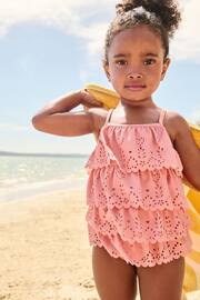 Pink Broderie Ruffle Swimsuit (3mths-7yrs) - Image 2 of 7