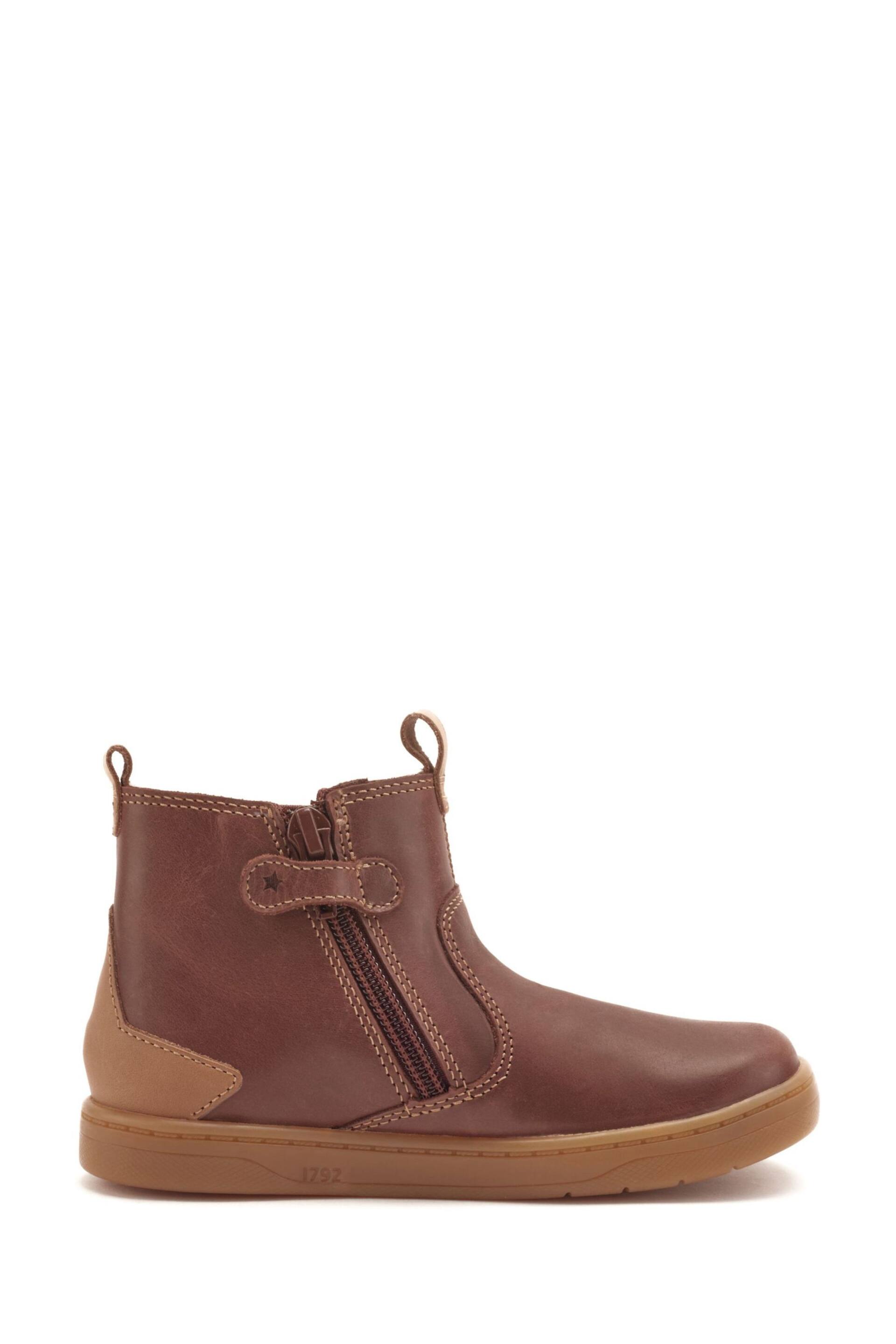 Start Rite Energy F Fit Natural Leather Zip Up Chelsea Boots - Image 3 of 6