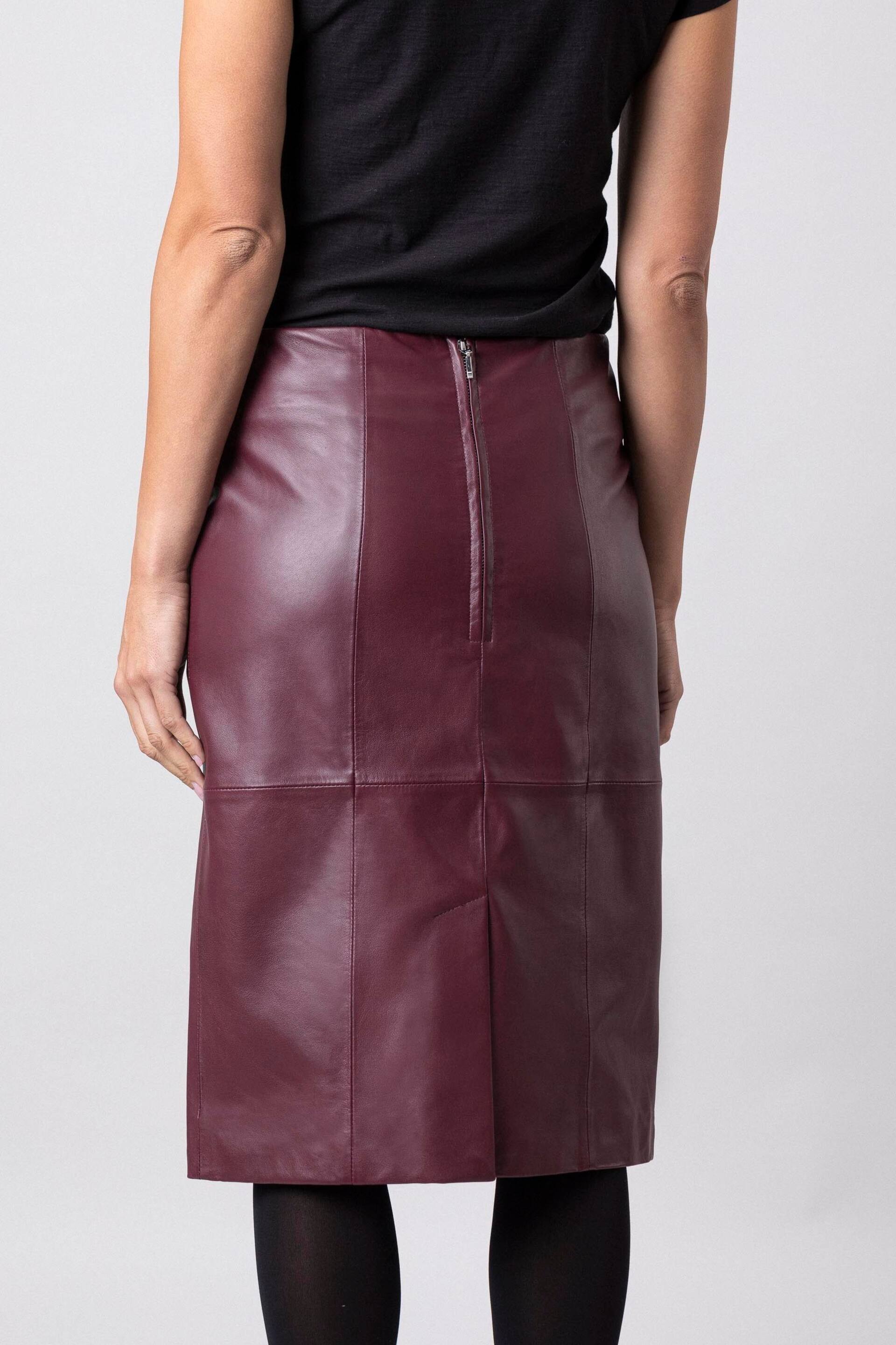 Lakeland Leather High Waisted Leather Pencil Skirt - Image 4 of 8