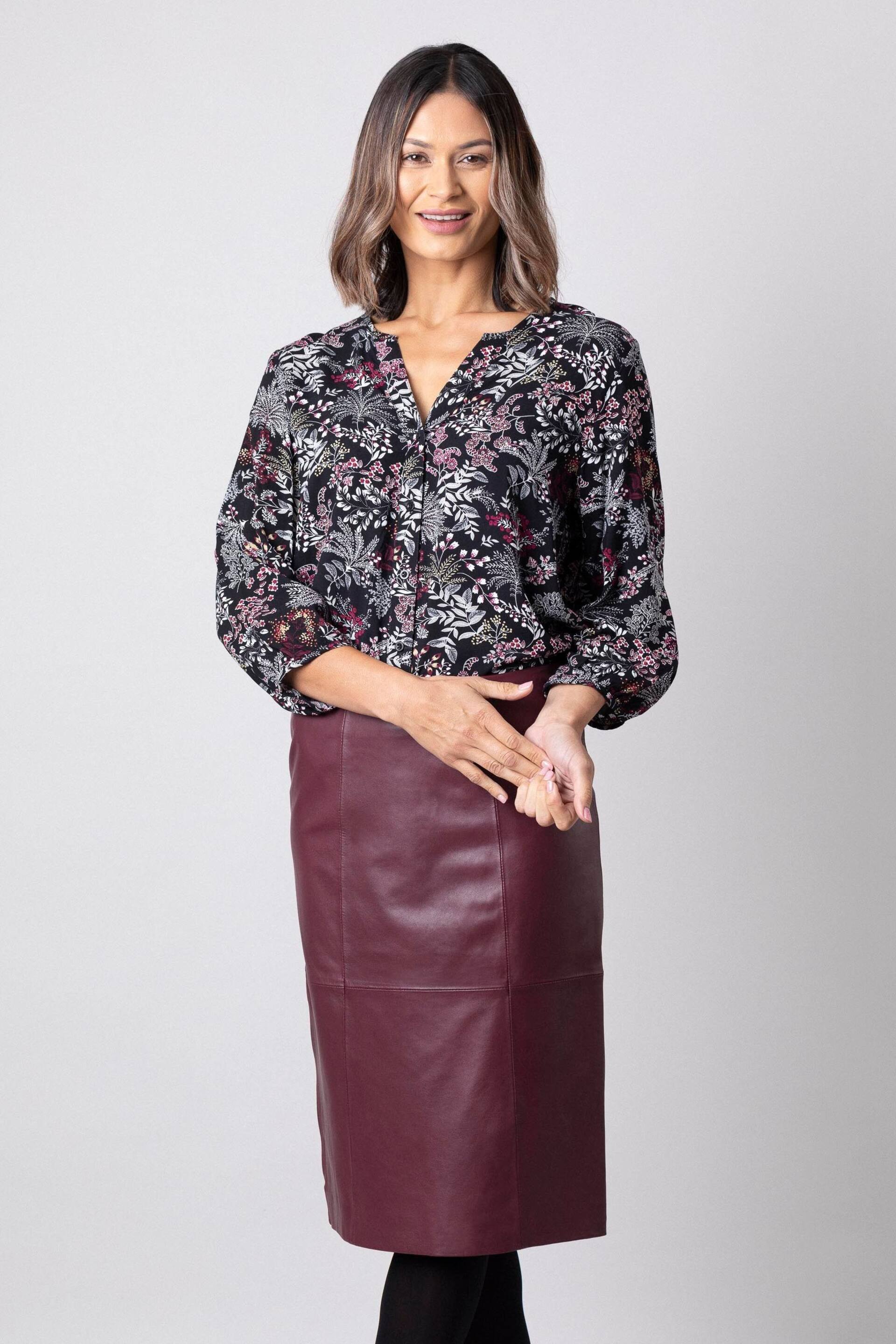 Lakeland Leather High Waisted Leather Pencil Skirt - Image 5 of 8