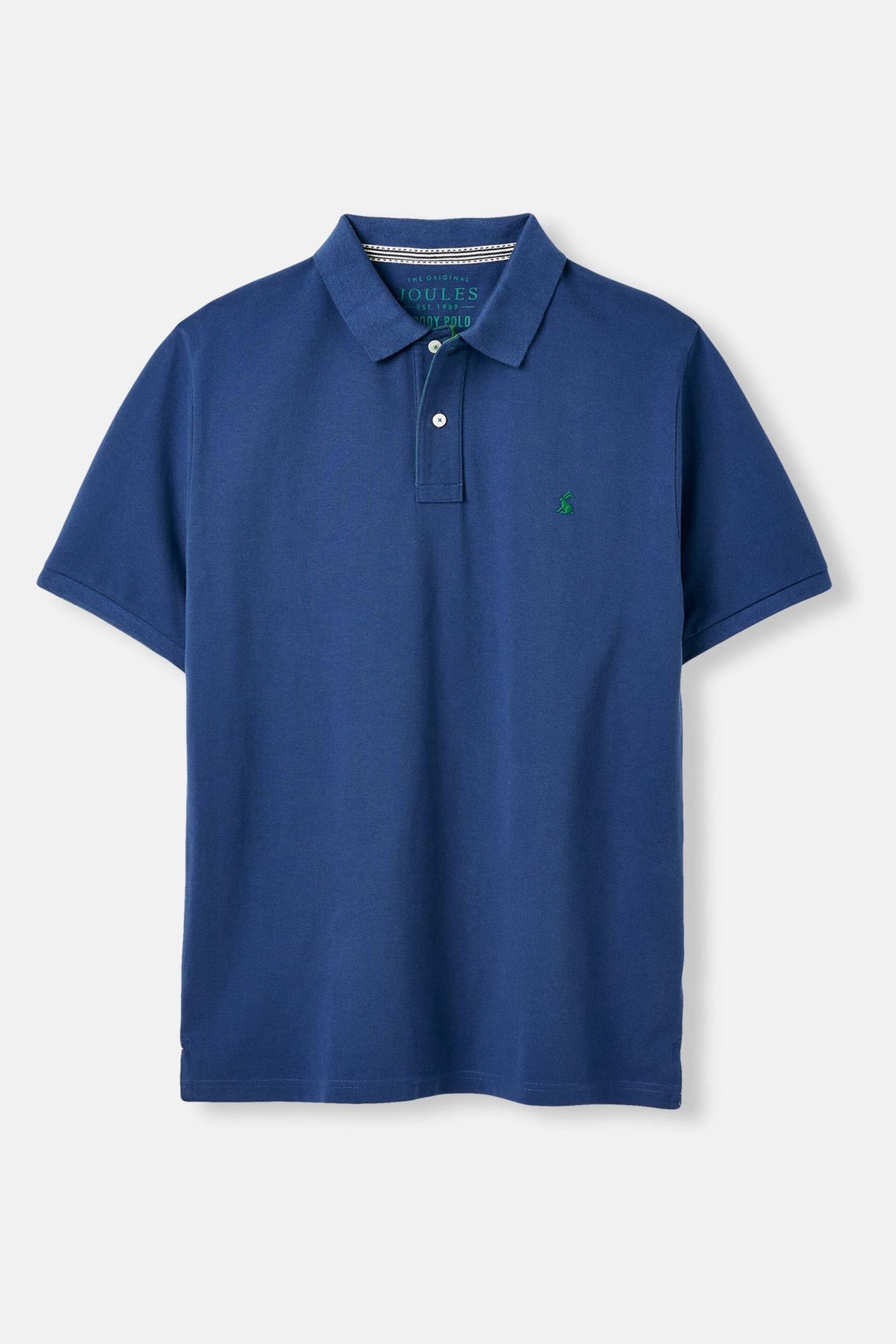 Joules Woody Blue Cotton Polo Shirt - Image 5 of 5