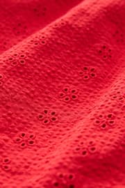 Red Cotton Broderie Dress (3mths-8yrs) - Image 6 of 6