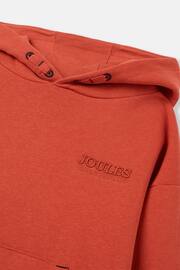 Joules Parkside Orange Hooded Sweatshirt - Image 3 of 6