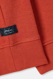 Joules Parkside Orange Hooded Sweatshirt - Image 6 of 6
