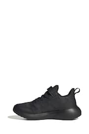 adidas Black Kids Sportswear Fortarun 2.0 Cloudfoam Elastic Lace Top Strap Trainers - Image 2 of 9