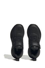 adidas Black Kids Sportswear Fortarun 2.0 Cloudfoam Elastic Lace Top Strap Trainers - Image 6 of 9