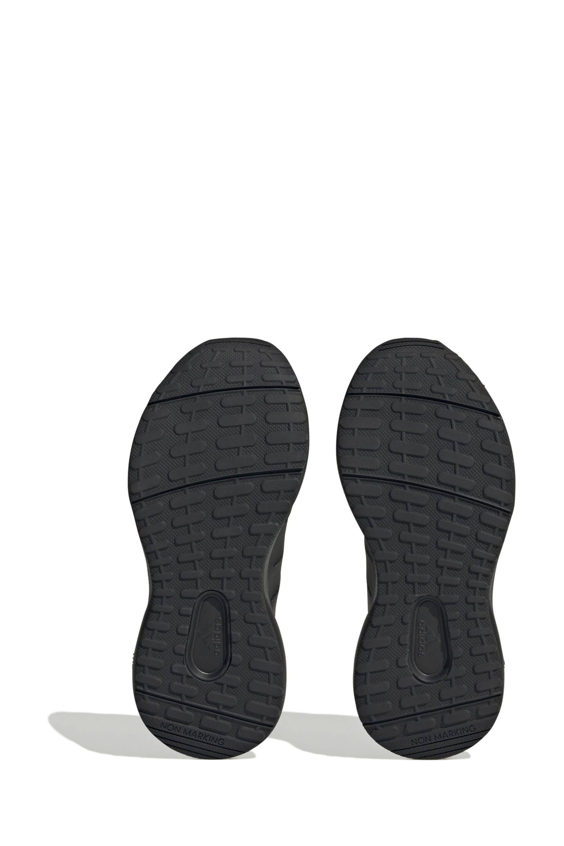adidas Black Kids Sportswear Fortarun 2.0 Cloudfoam Elastic Lace Top Strap Trainers - Image 7 of 9