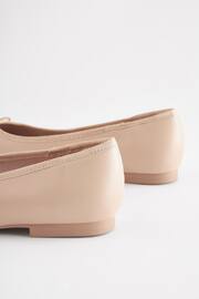 Nude Cream/Black Toe Cap Extra Wide Fit Forever Comfort® Ballerinas Shoes - Image 6 of 7