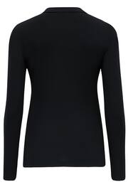 Pour Moi Black Bailey Slinky Recycled Jersey Shirt - Image 5 of 5