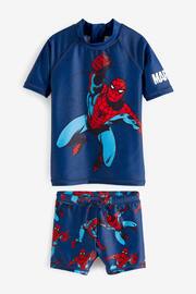 Spider-Man Cobalt Blue 2 Piece Sunsafe Top And Shorts Set (3mths-7yrs) - Image 5 of 8