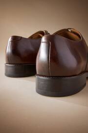 Tan Brown Signature Leather Sole Oxford Toe Cap Shoes - Image 5 of 5