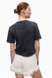AllSaints Black Gigi T-Shirt - Image 7 of 8