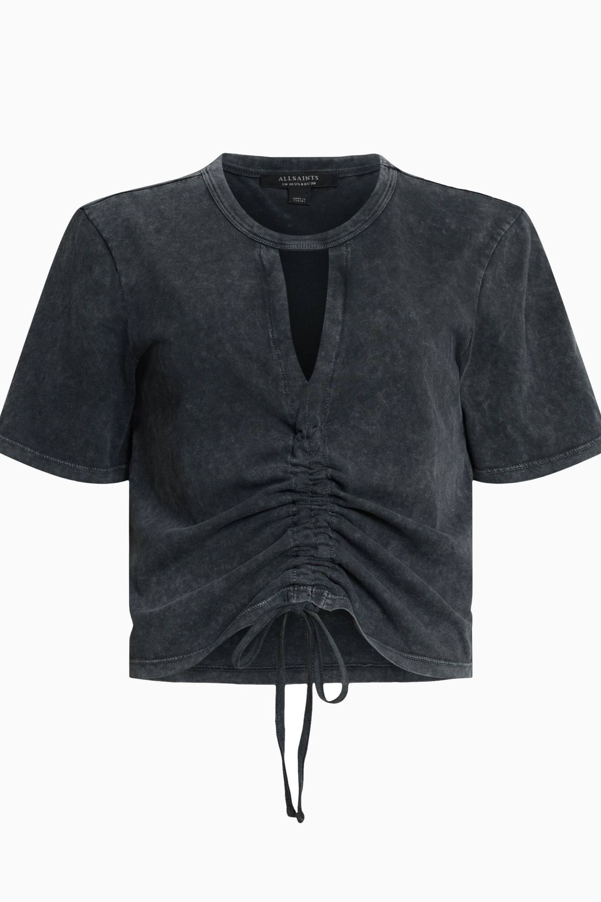 AllSaints Black Gigi T-Shirt - Image 8 of 8
