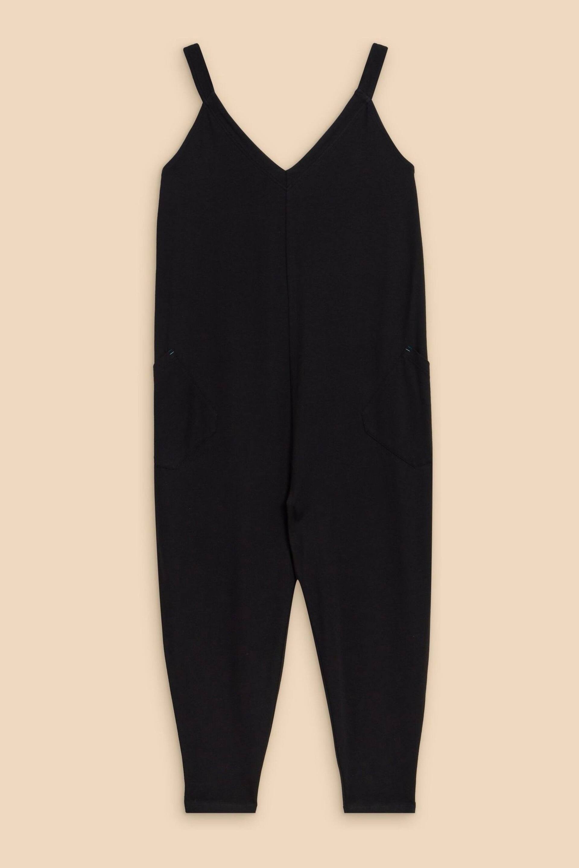 White Stuff Black Jersey Selina Jumpsuit - Image 6 of 8