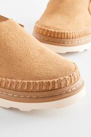 Tan Brown Borg Lined Clogs - Image 3 of 4