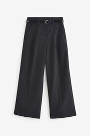 Black Senior Wide Leg Belted School Trousers (9-18yrs) - Image 5 of 6
