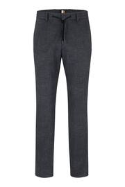 BOSS Dark Blue Tapered Fit Contempory Check Trousers - Image 10 of 10