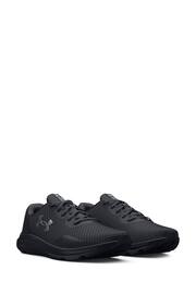 Under Armour Dark Black Charged Pursuit 3 Trainers - Image 6 of 8