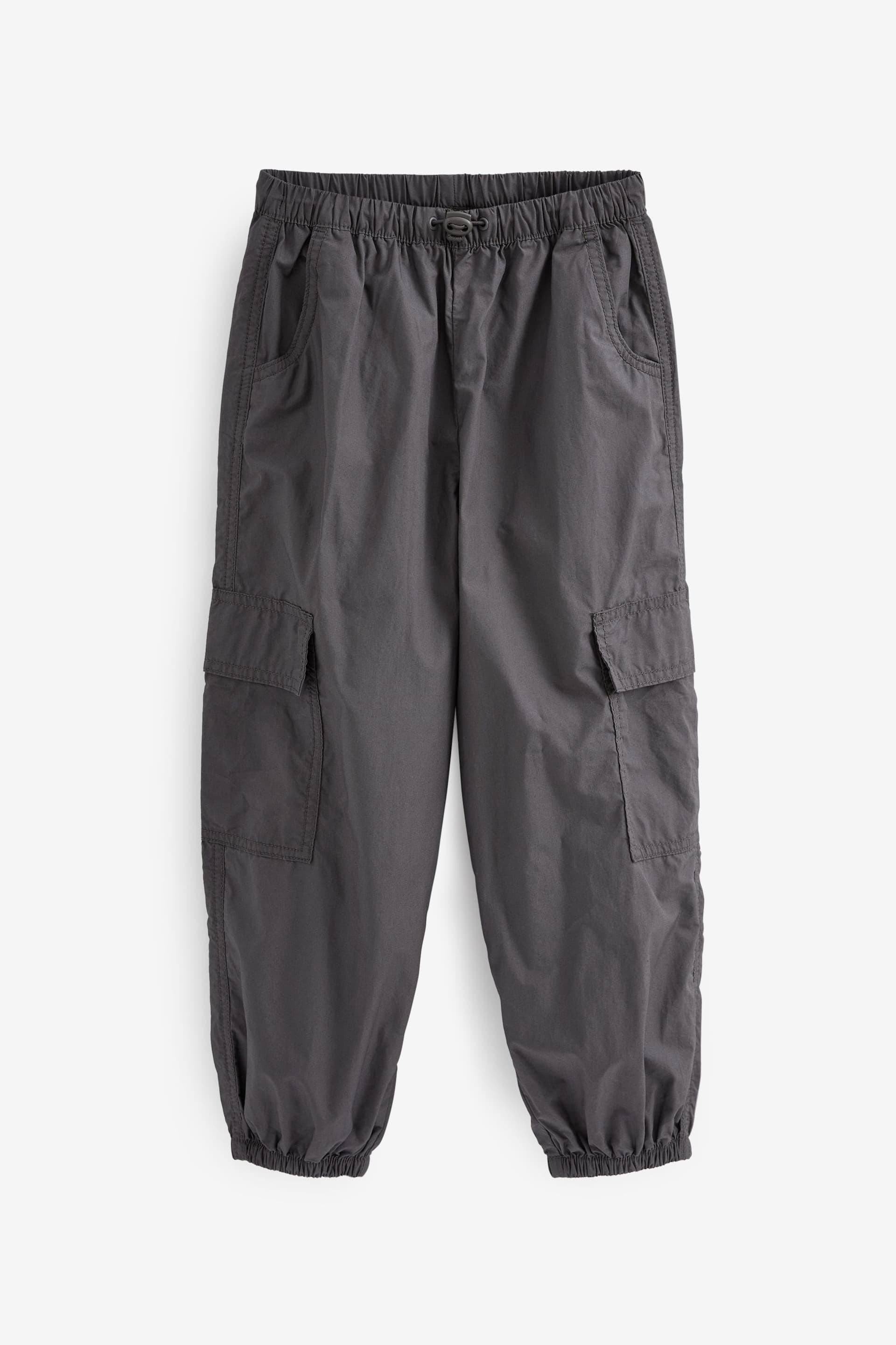 Charcoal Grey Parachute Cargo Cuffed Trousers (3-16yrs) - Image 8 of 9