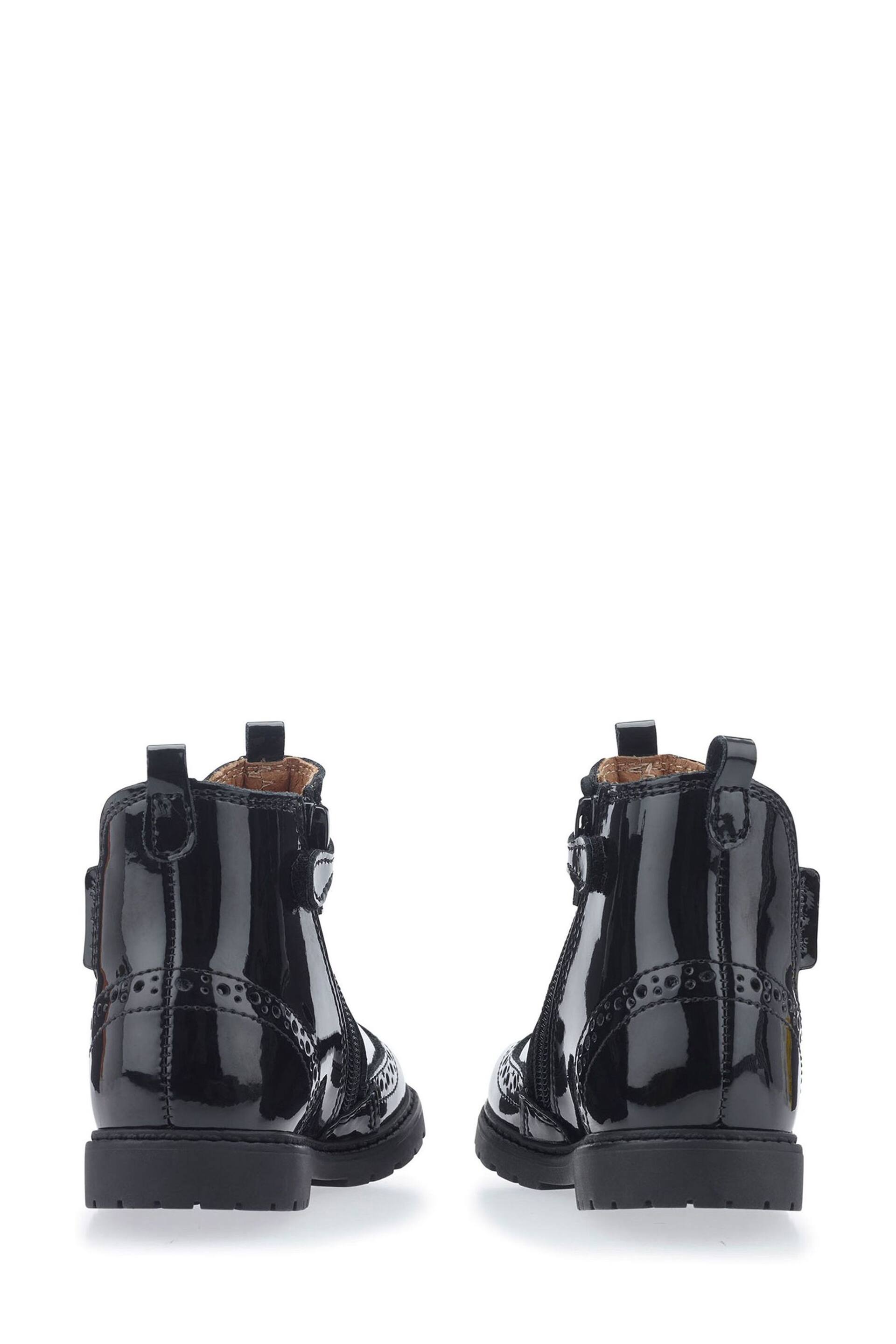 Start Rite Chelsea Black Patent Leather Black Zip Up Boots - Image 3 of 6