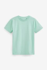 Green Mint Cotton Short Sleeve T-Shirt (3-16yrs) - Image 1 of 2