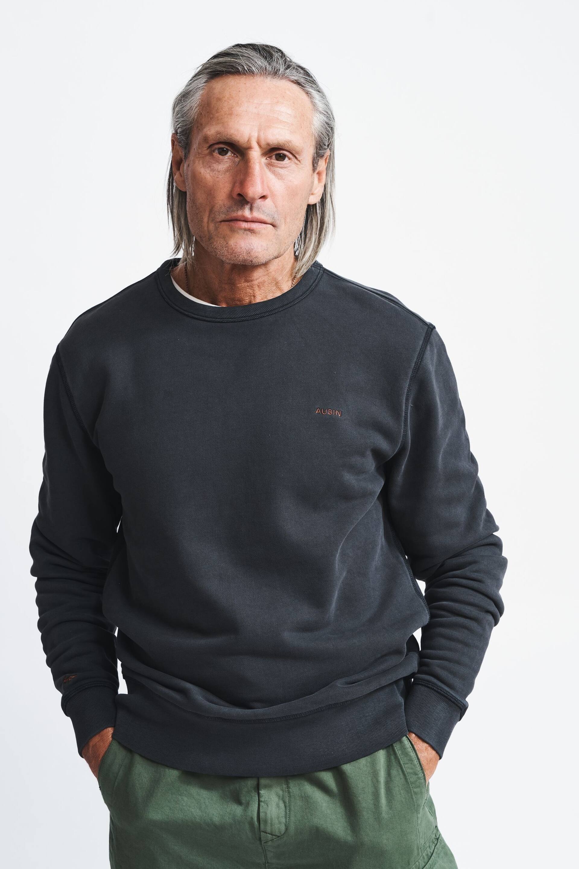 Aubin Vestry Relaxed Crew Neck Sweat Top - Image 1 of 6