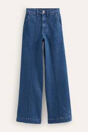 Boden Blue High Rise Smart Wide Leg Jeans - Image 5 of 5