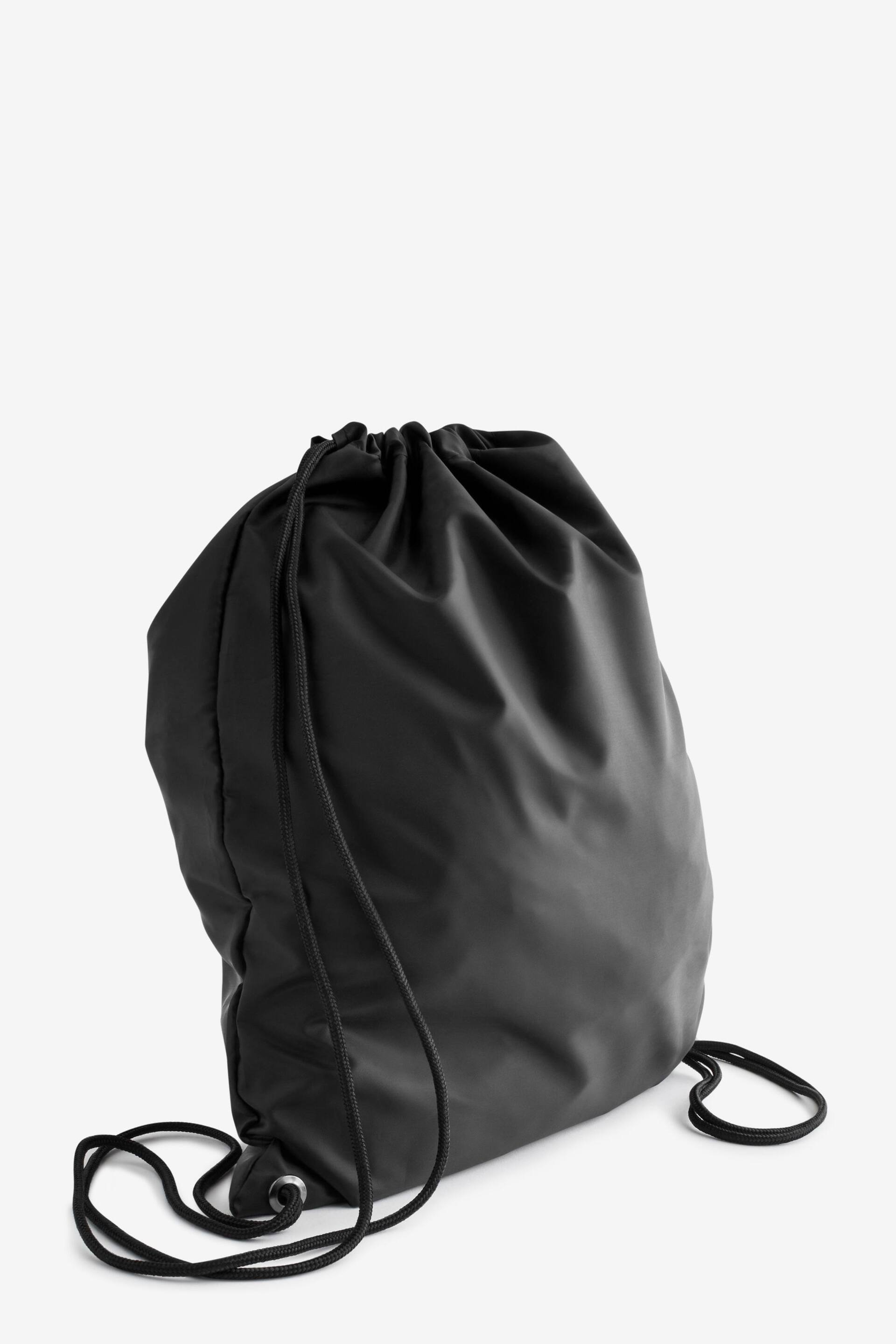 Black Drawstring Gym Bag - Image 3 of 4