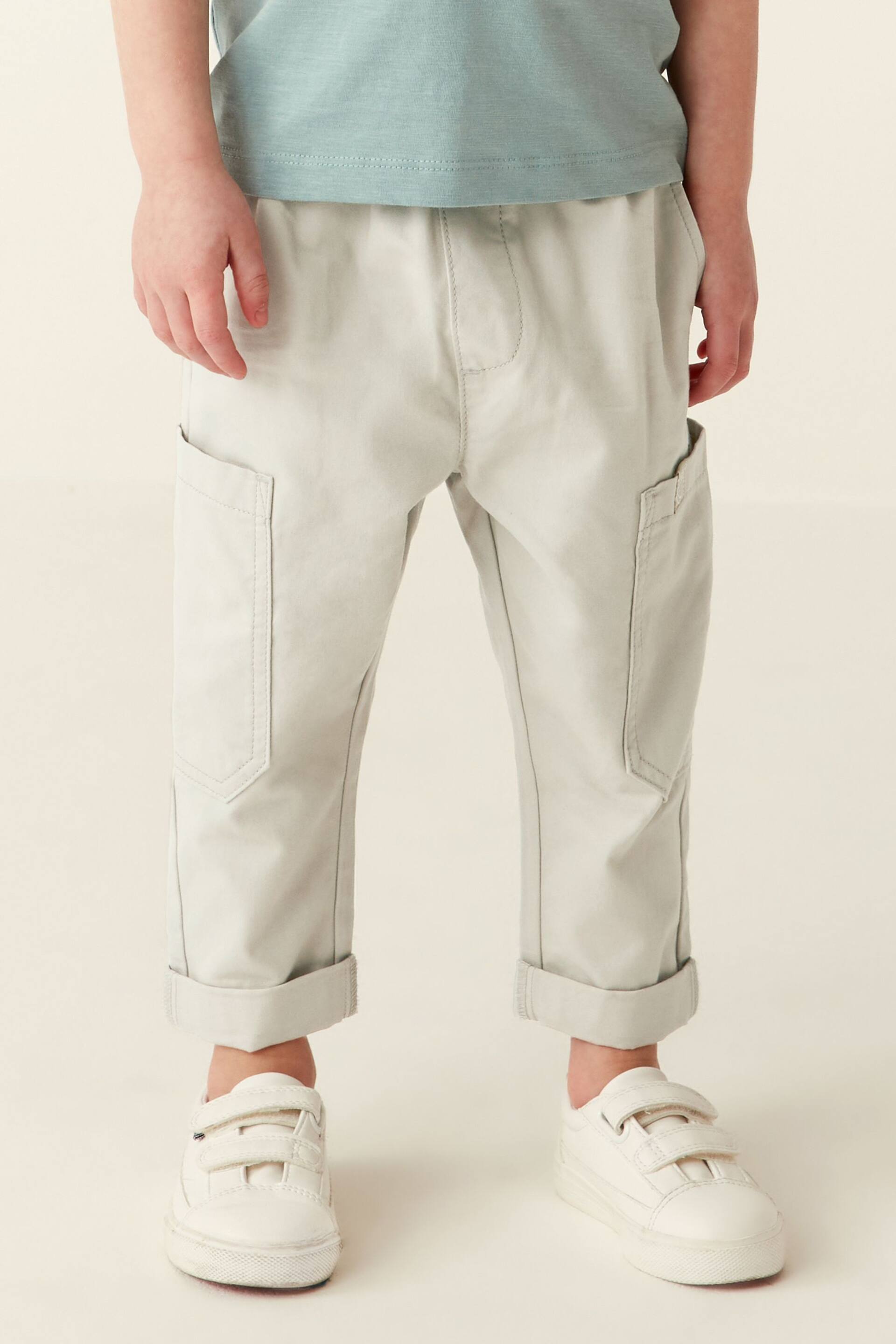 Neutral Side Pocket Pull-On Trousers (3mths-7yrs) - Image 1 of 6
