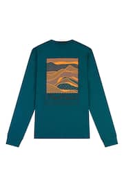 Penfield Blue Sketch Mountain Back Graphic Long-Sleeved T-Shirt - Image 5 of 7
