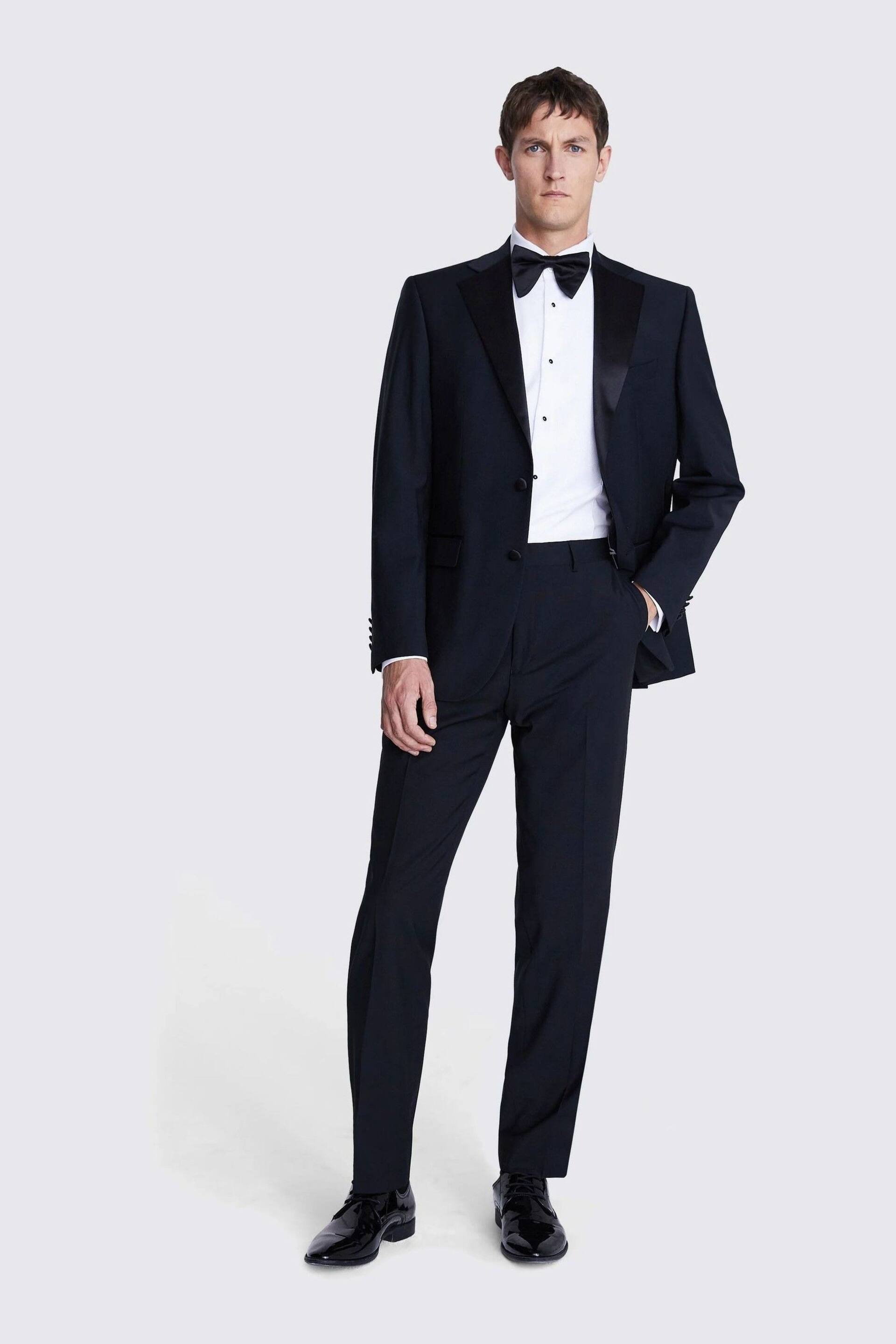 MOSS Regular Fit Black Notch Lapel Suit: Jacket - Image 2 of 4