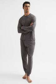 Reiss Dark Grey Jose Drawstring Joggers - Image 3 of 5