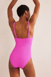 Boden Pink Arezzo V-Neck Panel Swimsuit - Image 3 of 7