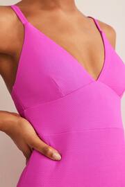 Boden Pink Arezzo V-Neck Panel Swimsuit - Image 5 of 7