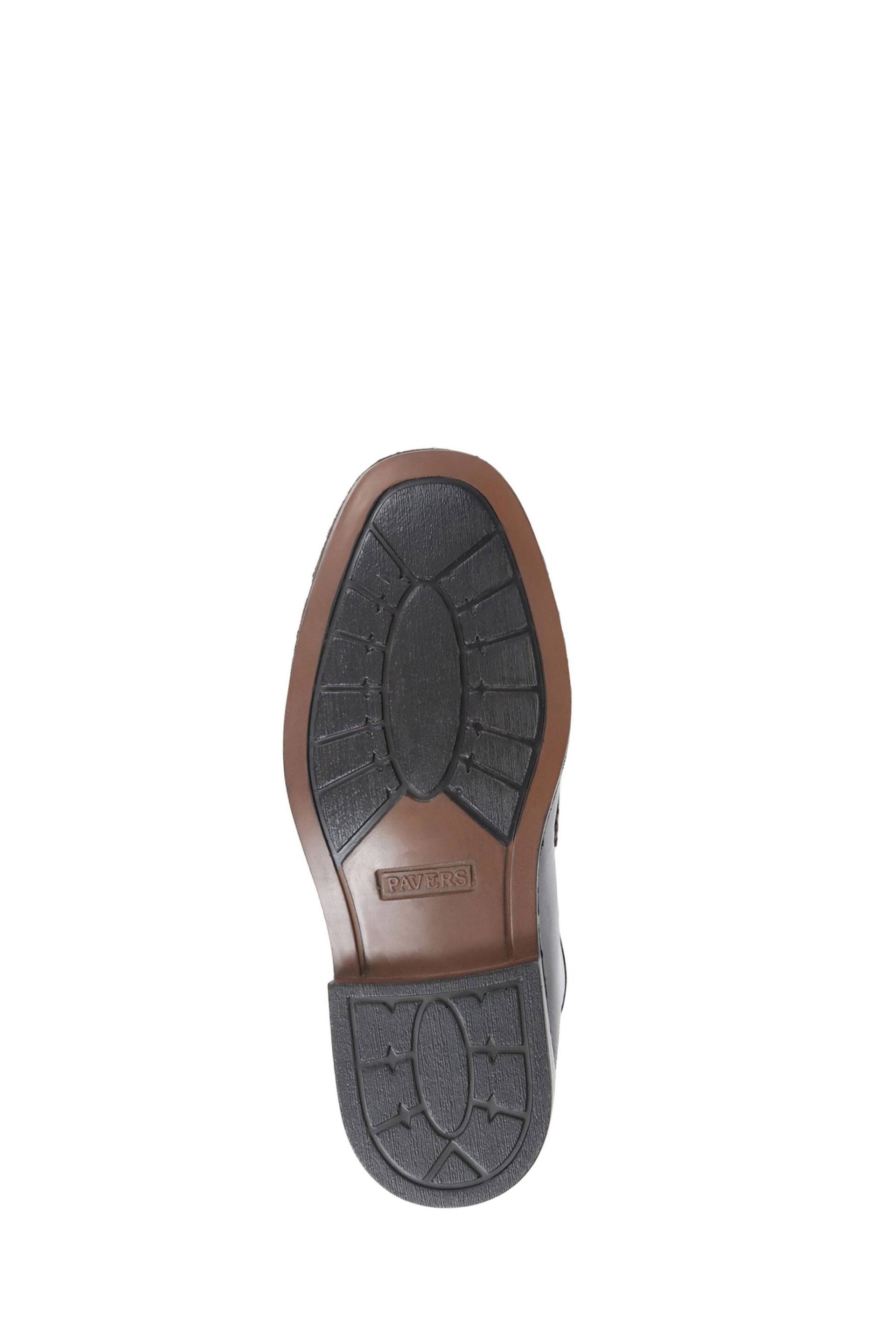 Pavers Gents Black Moccasin Smart Shoes - Image 5 of 5