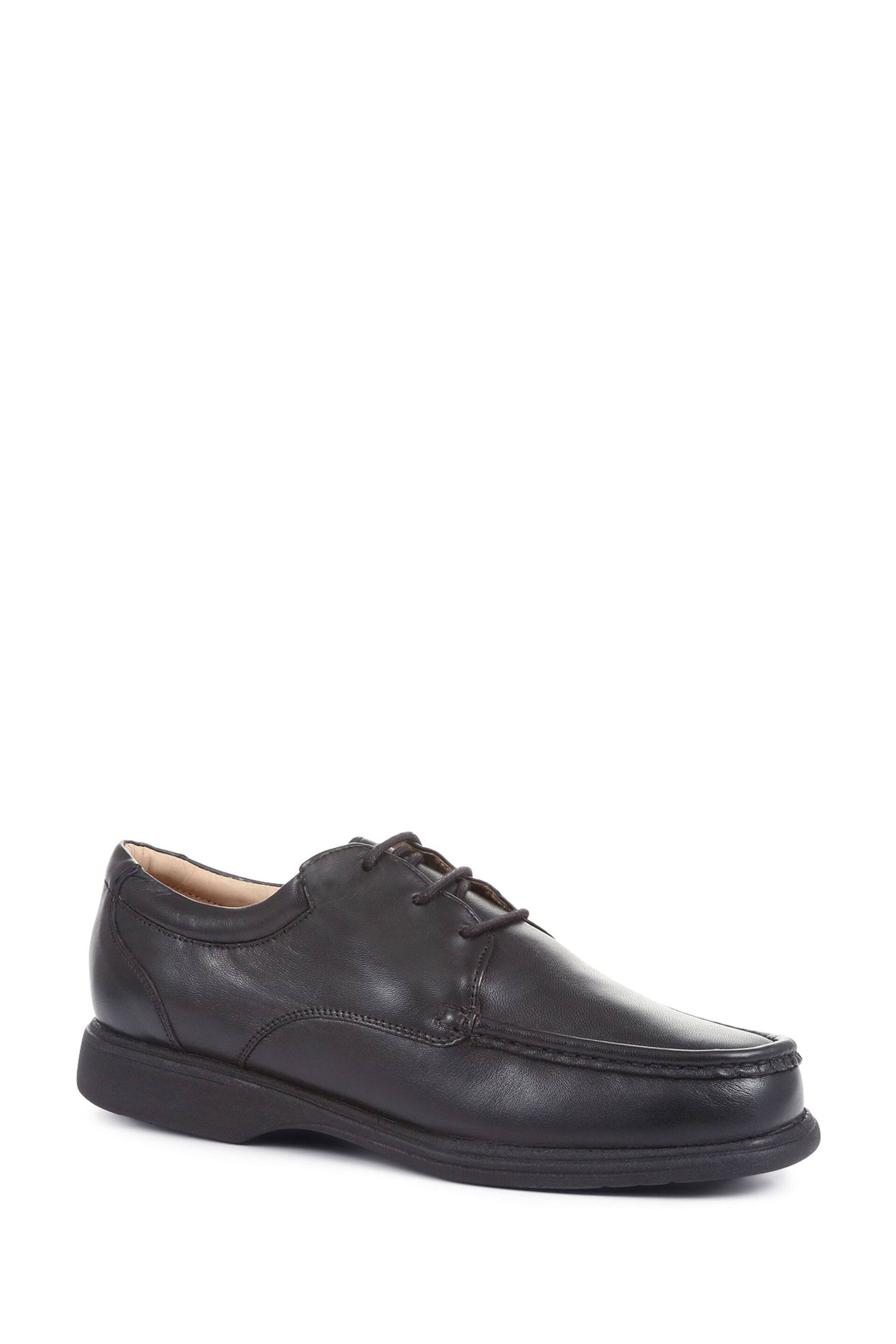 Pavers Gents Black Lace Smart Shoes - Image 2 of 5