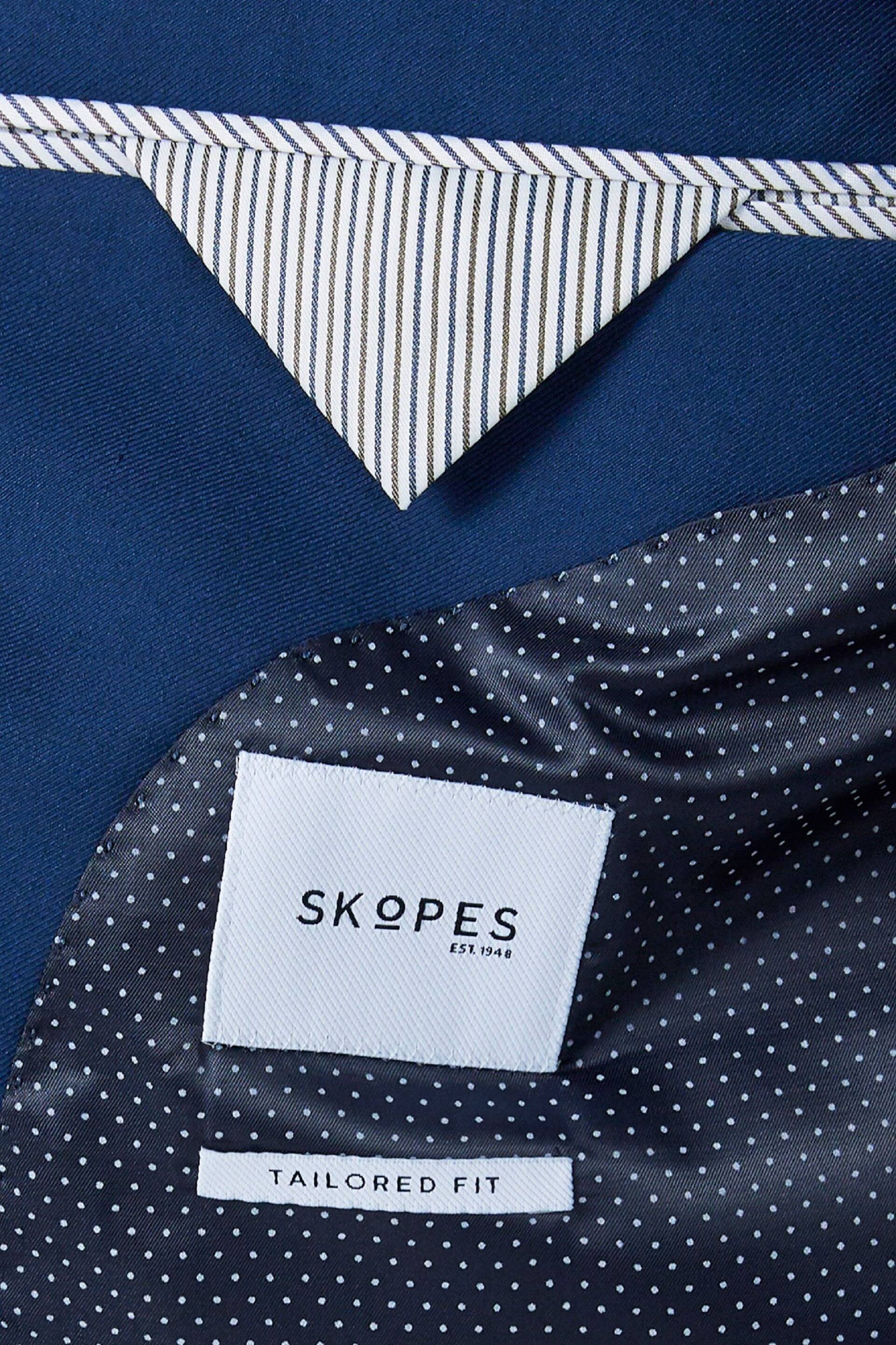 Skopes Kennedy Royal Blue Tailored Fit Suit Jacket - Image 4 of 4