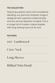 Coral Pink Premium 100% Lambswool Crew Neck Jumper - Image 7 of 7