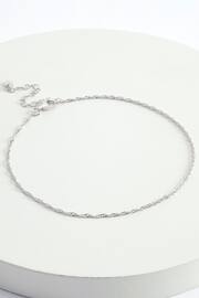 Sterling Silver Twisted Chain Anklet - Image 1 of 10