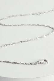 Sterling Silver Twisted Chain Anklet - Image 2 of 10