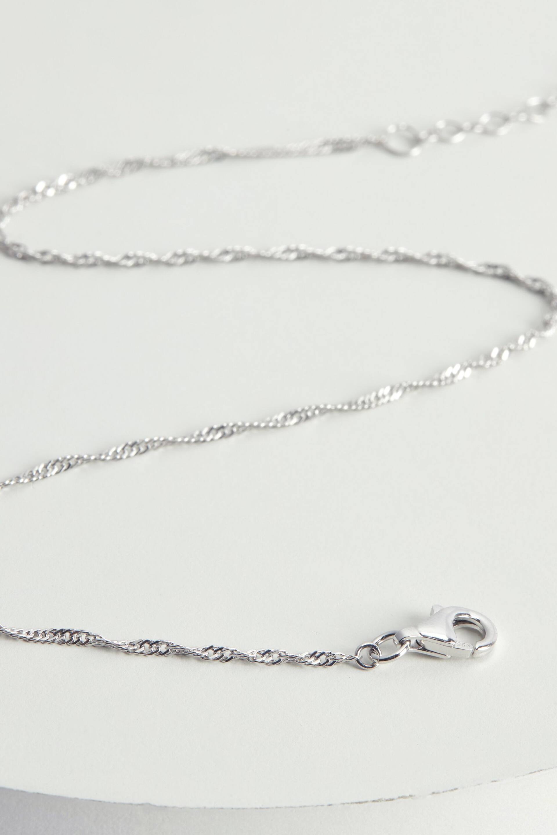 Sterling Silver Twisted Chain Anklet - Image 2 of 10