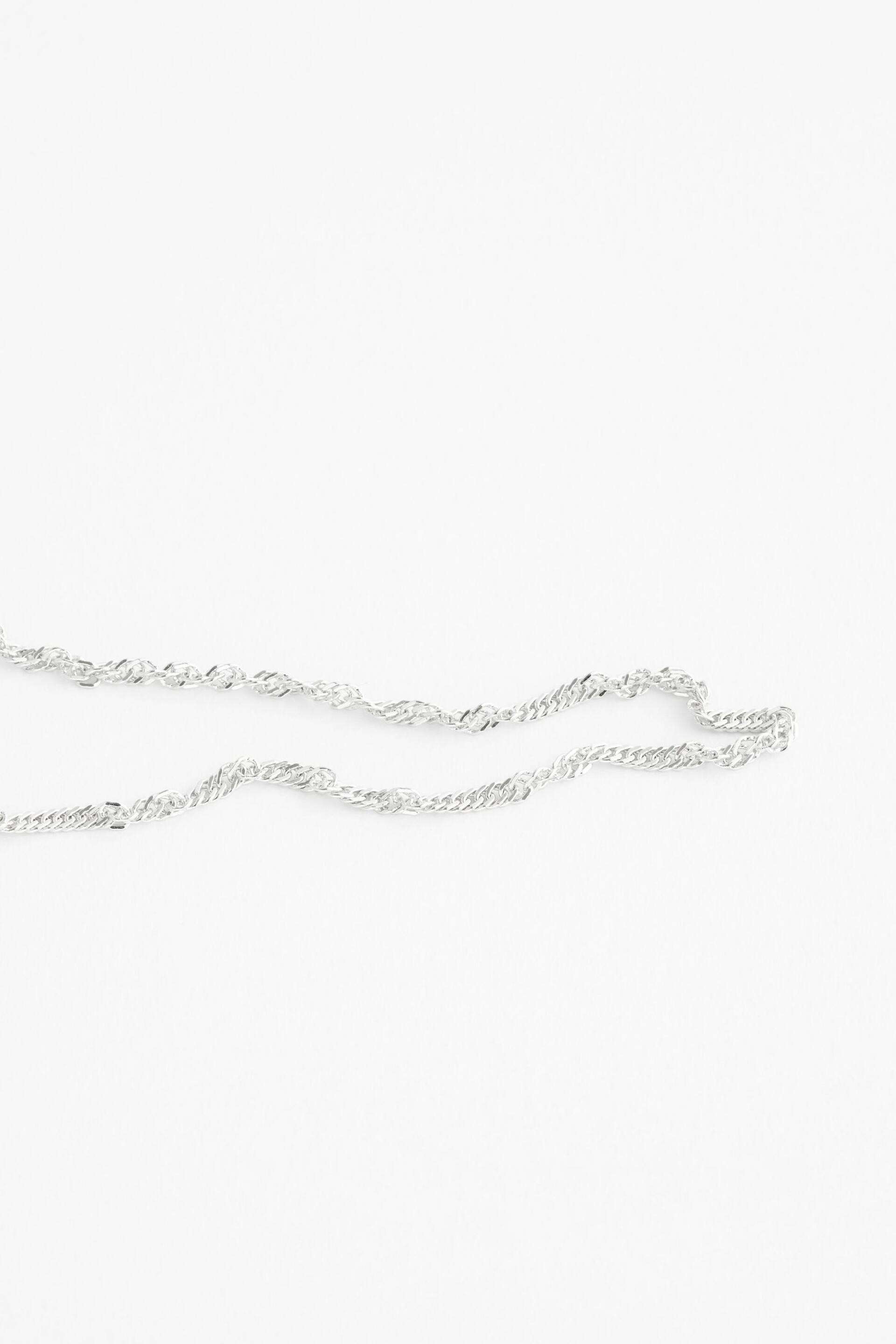 Sterling Silver Twisted Chain Anklet - Image 3 of 10