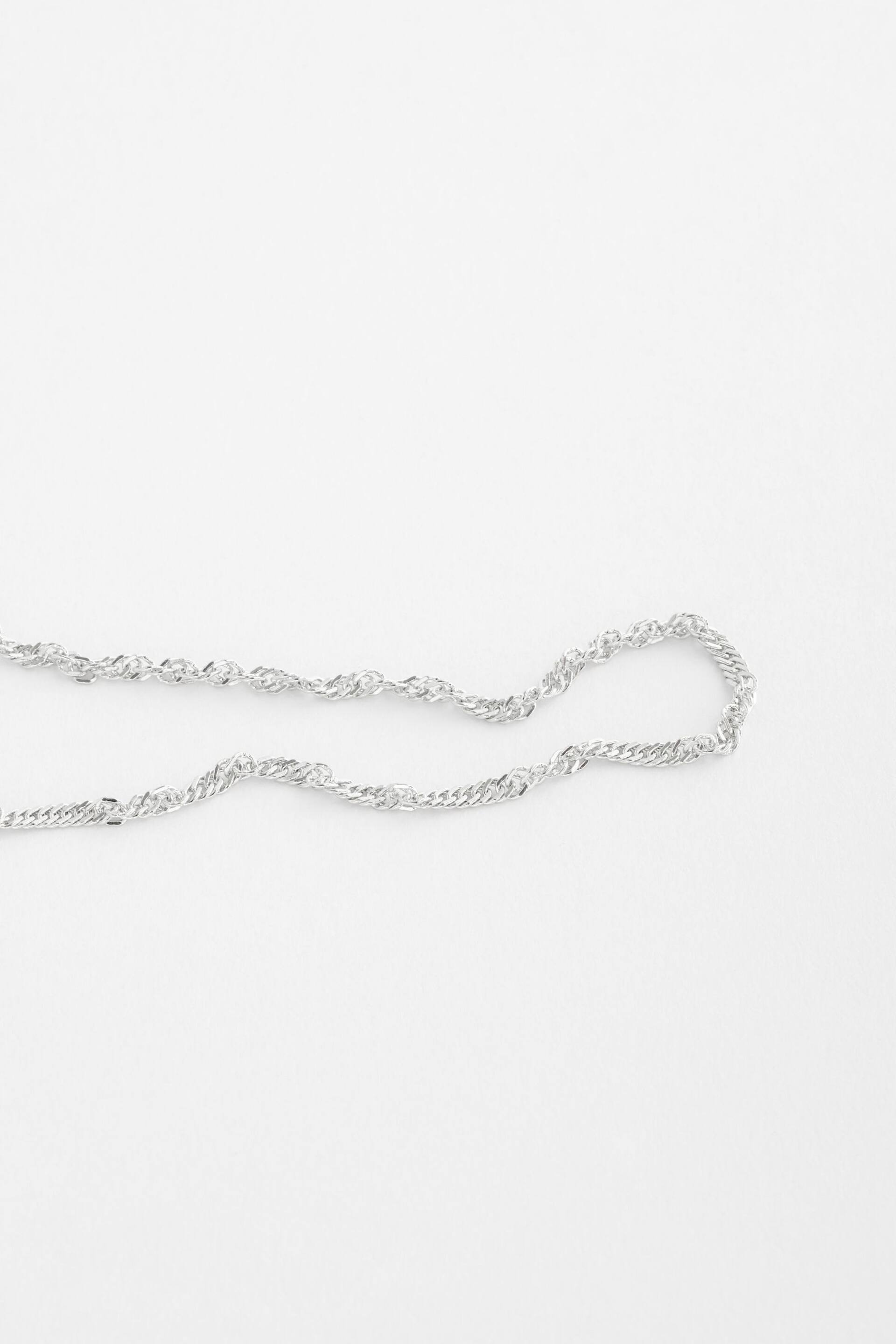 Sterling Silver Twisted Chain Anklet - Image 4 of 10