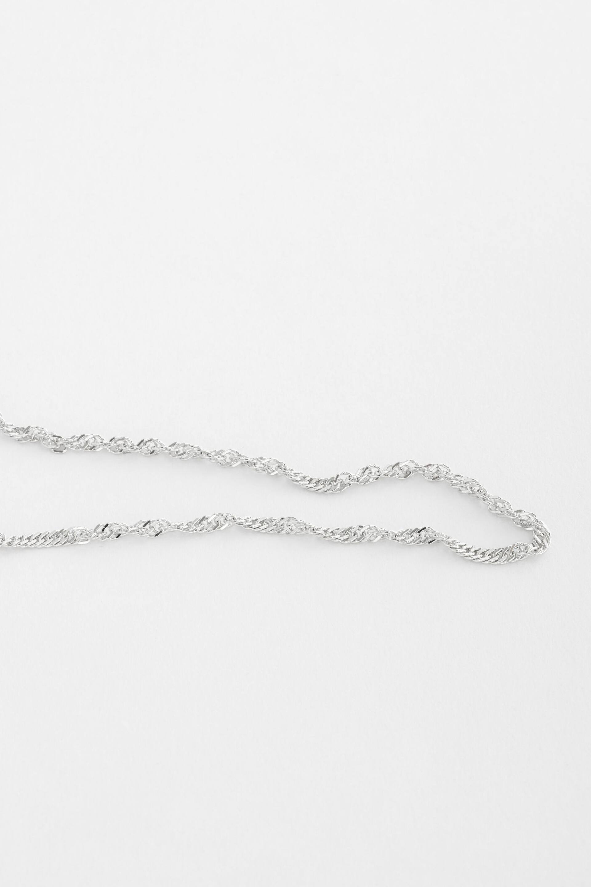 Sterling Silver Twisted Chain Anklet - Image 5 of 10