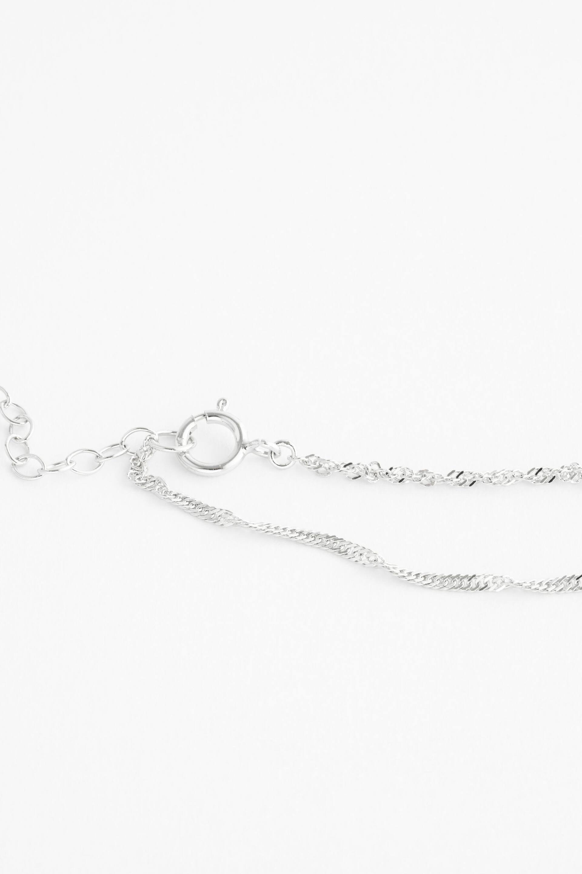 Sterling Silver Twisted Chain Anklet - Image 6 of 10