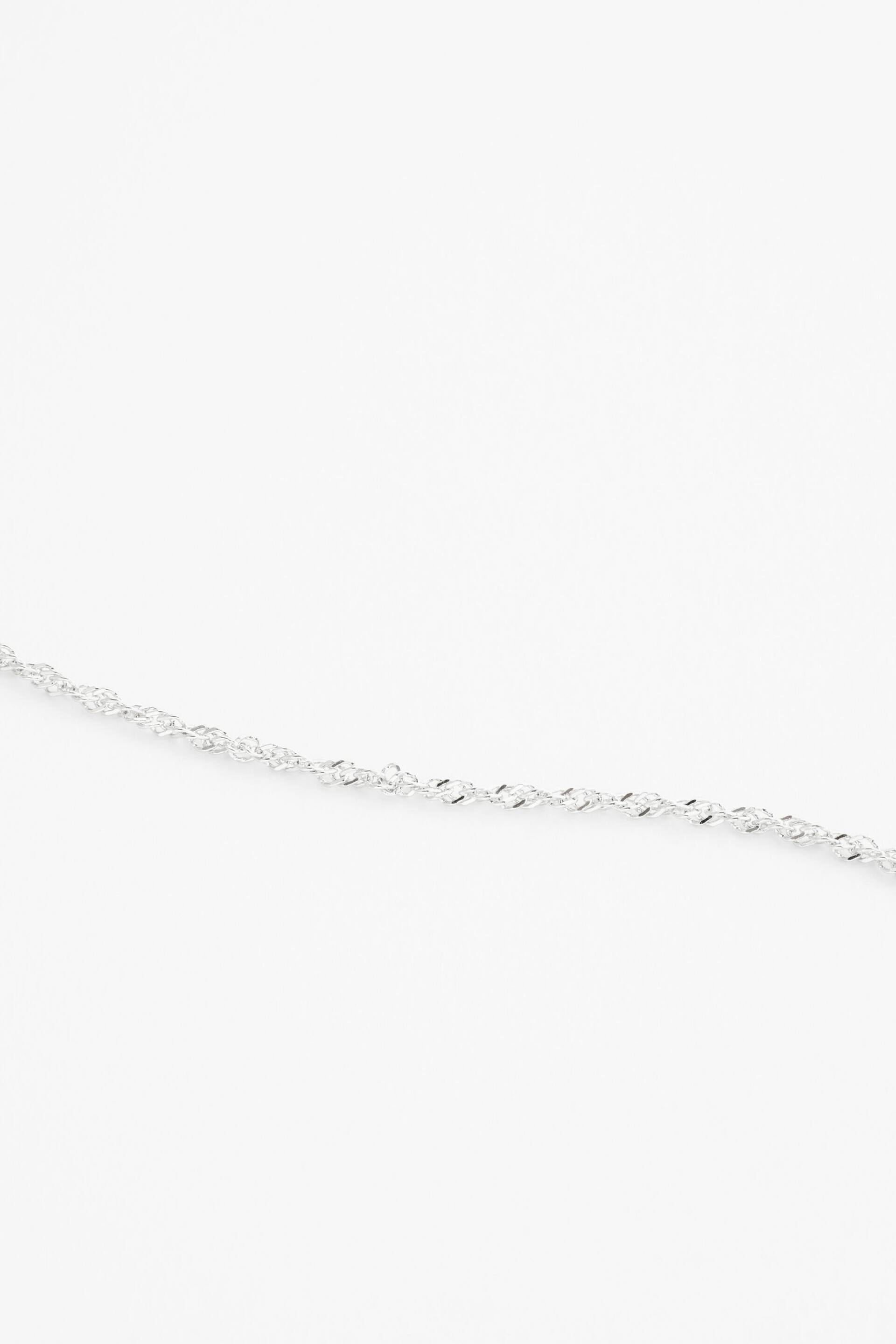 Sterling Silver Twisted Chain Anklet - Image 9 of 10