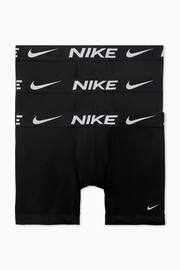 Nike DRI-Fit Essential Micro Black Boxer Briefs 3 Pack - Image 1 of 4