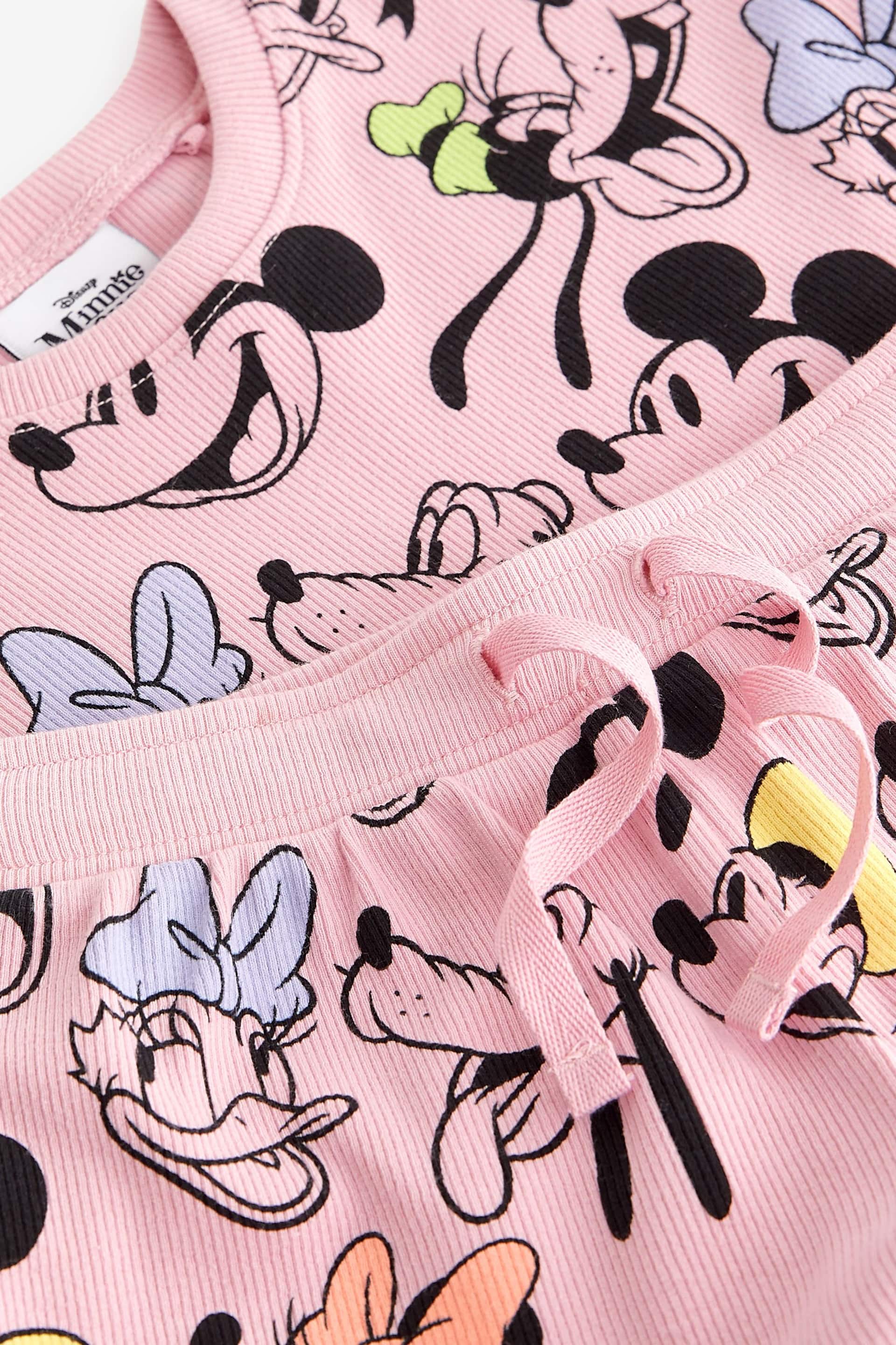 Pink Disney Mickey Mouse & Friends T-Shirt and Cycle Shorts Set (3mths-7yrs) - Image 7 of 7