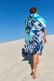 Blue Tie Dye Towelling Cover-Up (3-16yrs) - Image 6 of 8